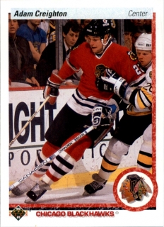 Hokejová karta Adam Creighton Upper Deck 1990-91 řadová č. 4