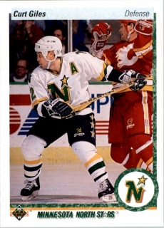 Hokejová karta Curt Gilies Upper Deck 1990-91 řadová č. 9