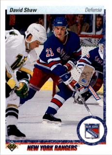 Hokejová karta David Shaw Upper Deck 1990-91 řadová č. 15