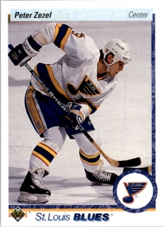 Hokejová karta Peter Zezel Upper Deck 1990-91 řadová č. 17