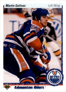 Hokejová karta Martin Gelinas Upper Deck 1990-91 řadová č. 23