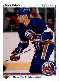 Hokejová karta Mick Vukota Upper Deck 1990-91 řadová č. 39