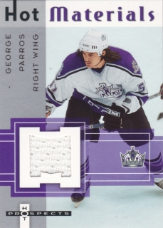Hokejová karta George Parros Fleer 2006-07 Hot Materials HM-GP