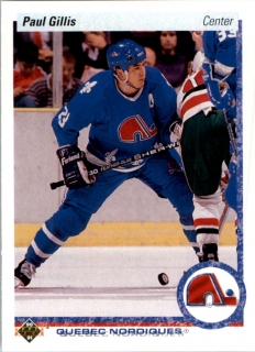 Hokejová karta Paul Gillis Upper Deck 1990-91 řadová č. 49