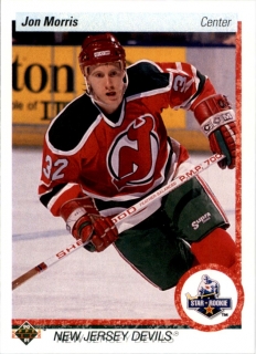 Hokejová karta Jon Morris Upper Deck 1990-91 Rookie řadová č. 65