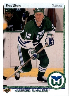 Hokejová karta Brad Shaw Upper Deck 1990-91 řadová č. 90