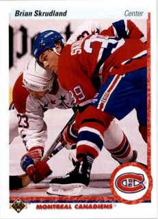 Hokejová karta Brian Skrudland Upper Deck 1990-91 řadová č. 93