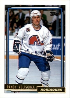  hokejová karta Randy Velischek Topps 1992-93 Gold č. 430