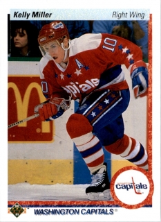 Hokejová karta Kelly Miller Upper Deck 1990-91 řadová č. 130