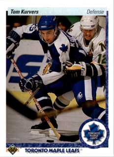 Hokejová karta Tom Kurvers Upper Deck 1990-91 řadová č. 160