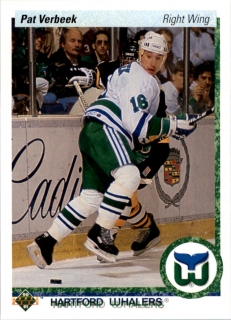 Hokejová karta Pat Verbeek Upper Deck 1990-91 řadová č. 172