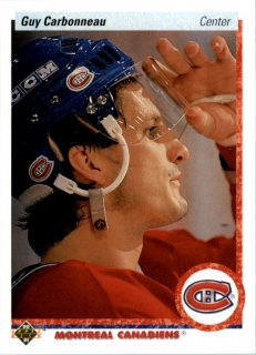Hokejová karta Guy Carbonneau Upper Deck 1990-91 řadová č. 188