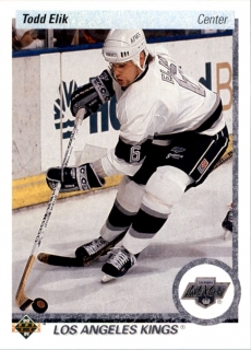 Hokejová karta Tod Elik Upper Deck 1990-91 řadová č. 233