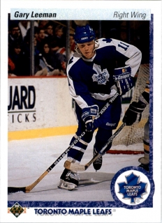 Hokejová karta Gary Leeman Upper Deck 1990-91 řadová č. 243
