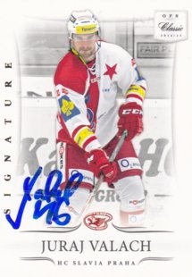 hokejová karta Juraj Valach OFS 14-15 s II bonus signature 