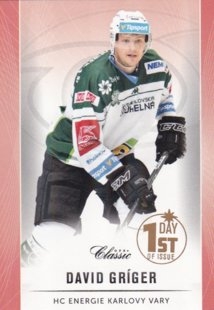 hokejová karta David Gríger OFS 2016-17 1st day issue 