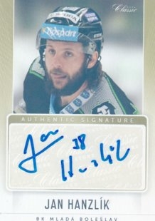 hokejová karta Jan Hanzlík OFS 2016-17 s I Authentic Signature 