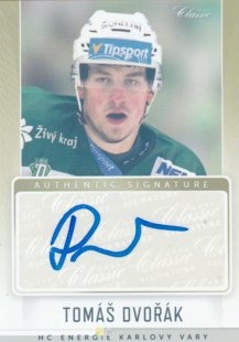 hokejová karta Tomáš Dvořák OFS 2016-17 s I Authentic Signature 