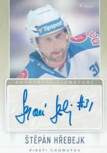 hokejová karta Štepán Hřebejk OFS 2016-17 s I Authentic Signature 
