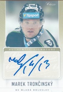 hokejová karta Marek Trončinský OFS 2016-17 s I Authentic Signature 