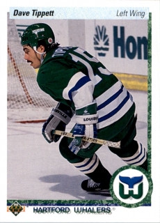 Hokejová karta Dave Tippett Upper Deck 1990-91 řadová č. 270
