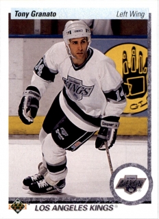 Hokejová karta Tony Granato Upper Deck 1990-91 řadová č. 272