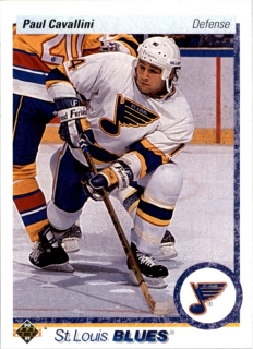 Hokejová karta Paul Cavallini Upper Deck 1990-91 řadová č. 281