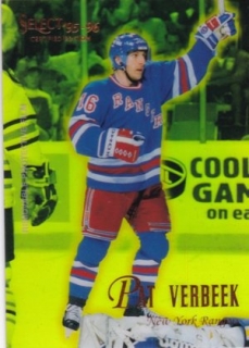 hokejová karta Pat Verbeek  Select Certified 95/96  Gold