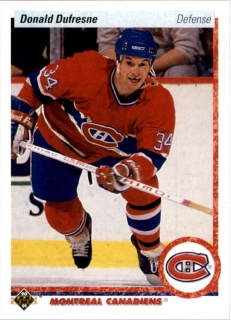 Hokejová karta Donald Dufresne Upper Deck 1990-91 řadová č. 332