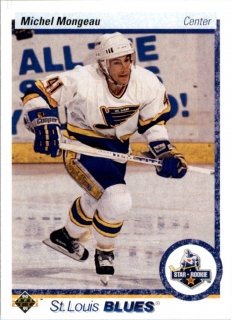 Hokejová karta Michel Mongeau Deck 1990-91 Rookie řadová č. 345