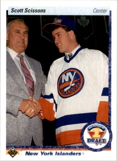 Hokejová karta Scott Scissons Upper Deck 1990-91 Rookie řadová č. 357
