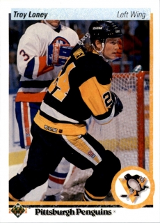 Hokejová karta Troy Loney Upper Deck 1990-91 řadová č. 367