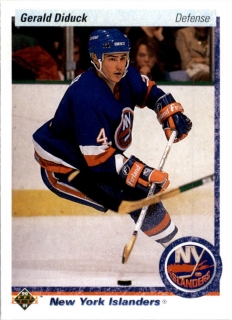 Hokejová karta Gerald Diduck Upper Deck 1990-91 řadová č. 390