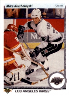 Hokejová karta Mike Krushelnyski Upper Deck 1990-91 řadová č. 394