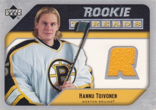 Hokejová karta Hannu Toivonen Upper Deck 2005-06 UD Rookie Threads RT-HT