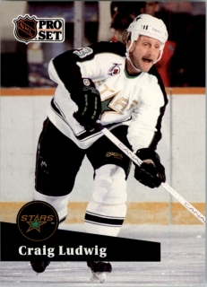 Hokejová karta Craig Ludwig ProSet 1991-92 S2 řadová č. 411