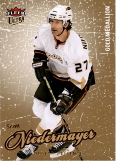 hokejová karta Scott Niedermayer Ultra Fleer 2008-09 Gold Medallion č. 108