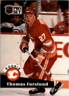 Hokejová karta Thomas Forslund ProSet 1991-92 S2 Rookie č. 527