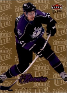 hokejová karta Dustin Brown Ultra Fleer 2007-08 Gold Medallion č. 110
