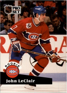 Hokejová karta John LeClair ProSet 1991-92 S2 Rookie č. 545