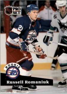 Hokejová karta Russell Romaniuk ProSet 1991-92 S2 Rookie č. 565