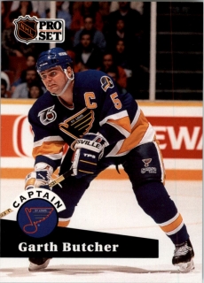 Hokejová karta Garth Butcher ProSet 1991-92 S2 Captain č. 583