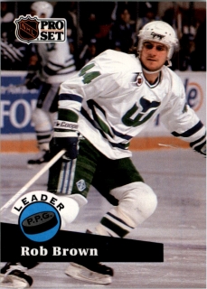 Hokejová karta Rob Brown ProSet 1991-92 S2 Leader č. 606