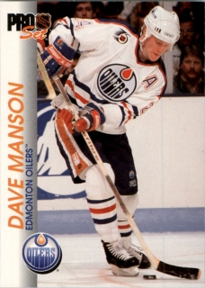Hokejová karta Dave Manson Proset 1992-93 č.55
