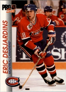 Hokejová karta Eric Desjardins Proset 1992-93 č.86