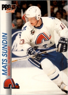 Hokejová karta Mats Sundin Proset 1992-93 č.149