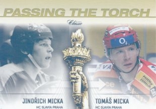 hokejová karta Jindřich Micka / Tomáš Micka OFS 16-17 Passing the Torch
