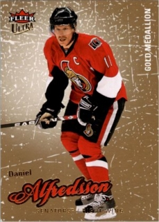  hokejová karta Daniel Alfredsson Ultra Fleer 2008-09 Gold Medallion č. 64