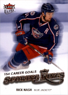 Hokejová karta Rick Nash Fleer Ultra 2008-09 Scoring Kings č. SK13