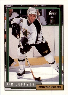 Hokejová karta Jim Johnson Topps 1992-93 řadová č. 54